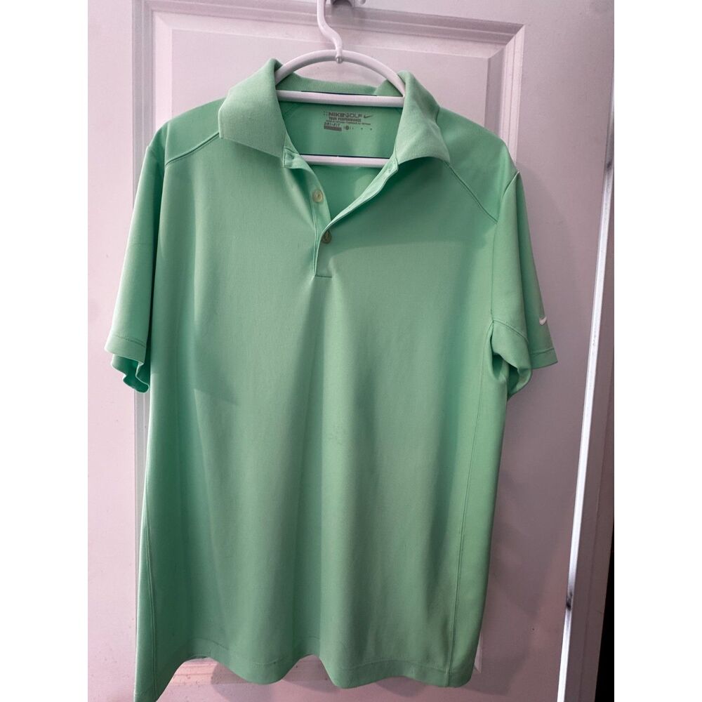 Nike Golf Tour Performance Dri-FIT Polo Shirt Mens Green Short Sleeve Golf